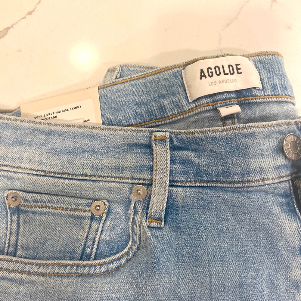 AGOLDE Sophie crop mid rise skinny Jeans